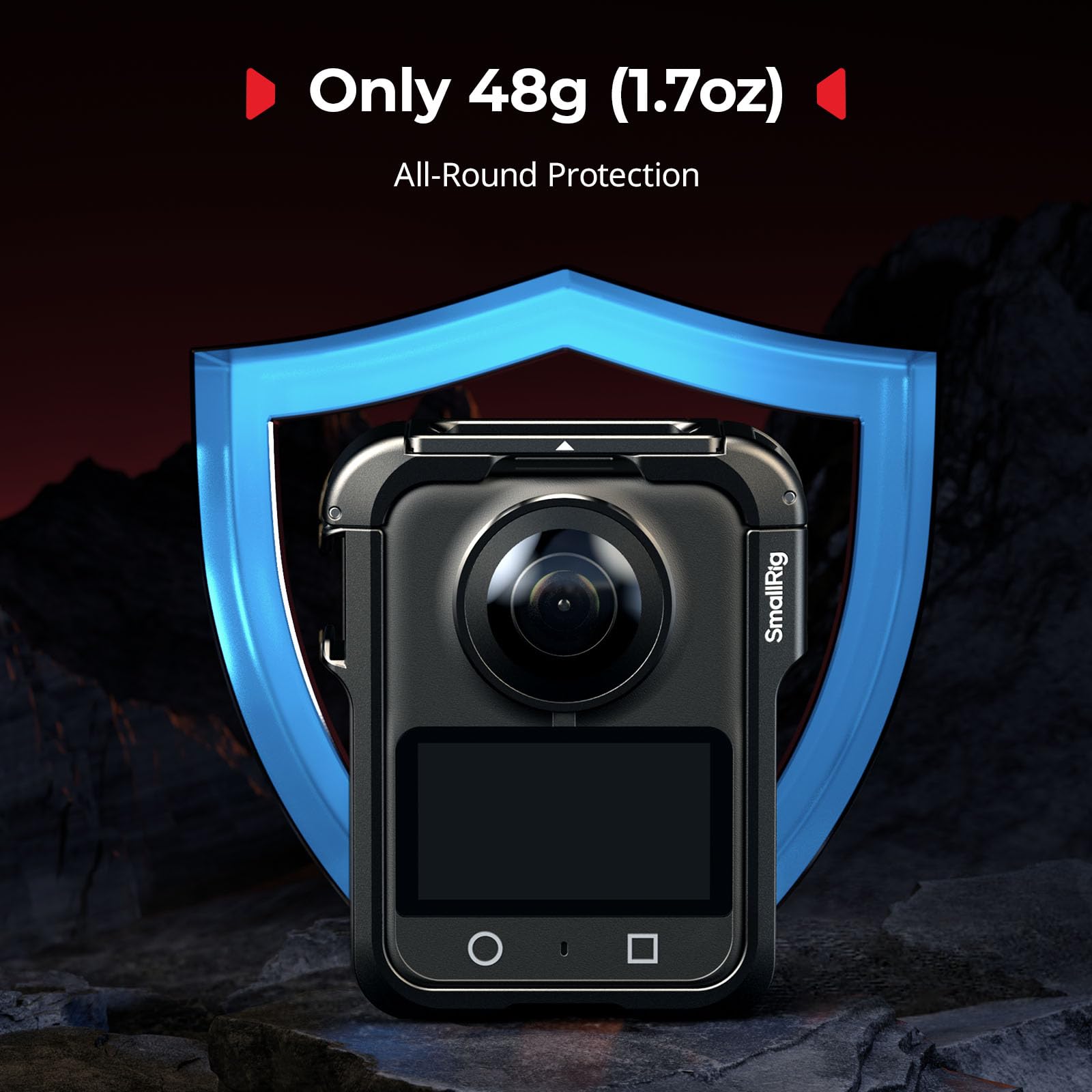 SMALLRIG Jaula para dji Osmo 360 - Marco Protector de Aluminio, Carcasa de Expansión para OSMO 360-5704B