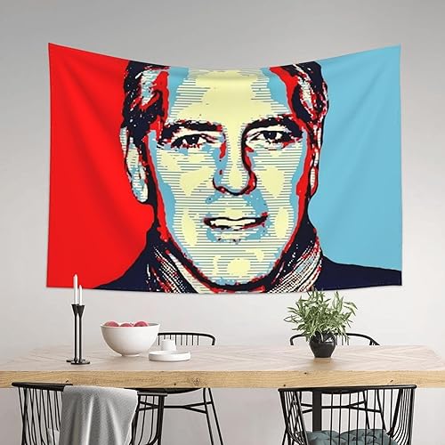 Miniatura 2 de George Clooney - Tapiz estético para colgar en la pared, tapiz decorativo impreso artístico, 60 x 40 pulgadas