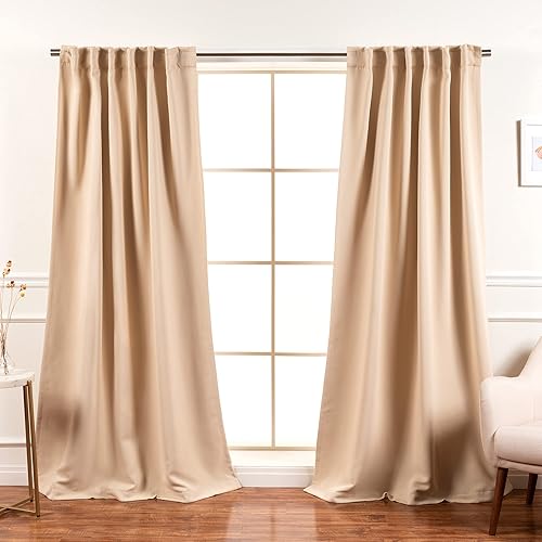 Miniatura 9 de Best Home Fashion - Cortinas opacas modernas de calidad premium, con sólido aislamiento térmico para ventanas, cortinas blackout para dormitorio,