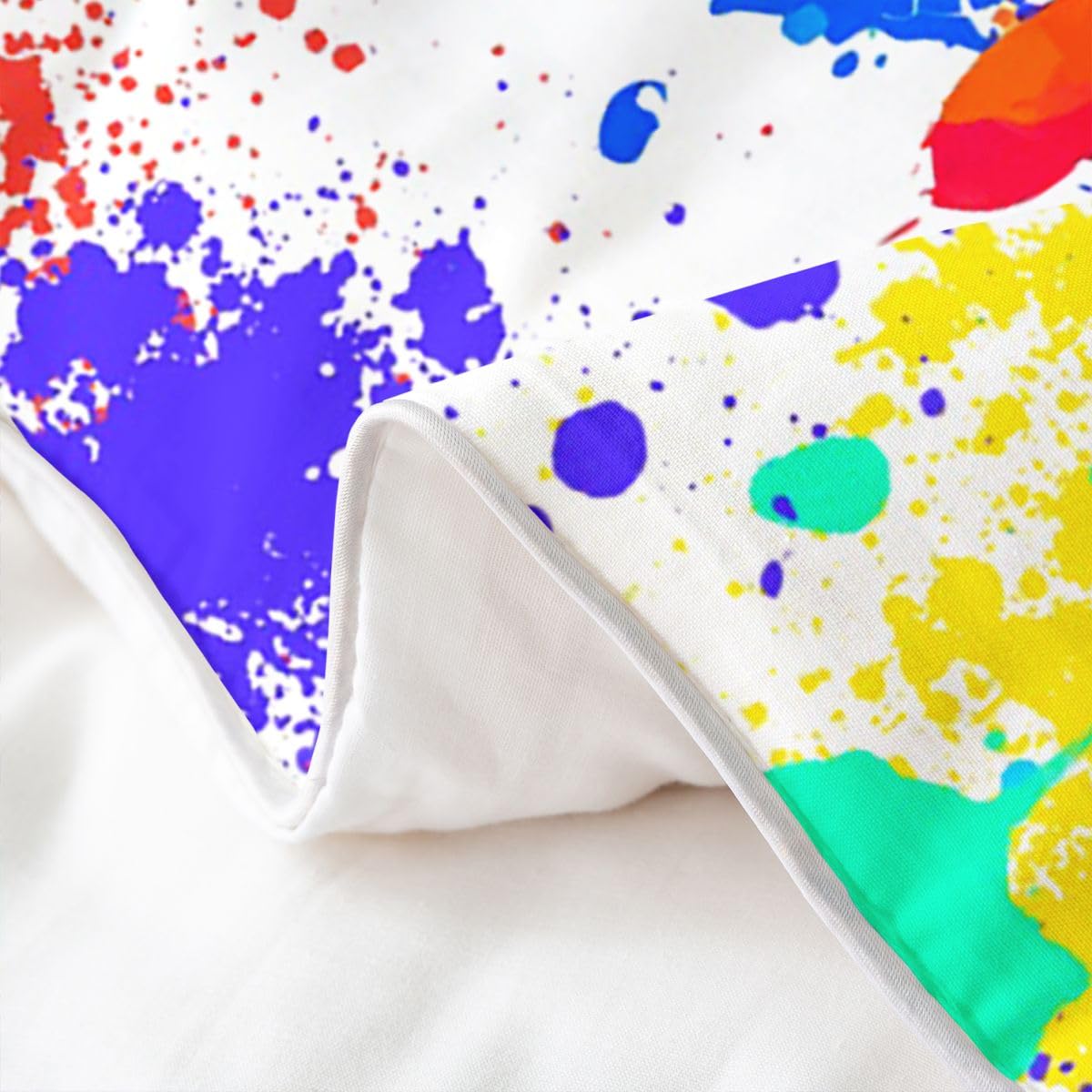 Homewish Piłkarz pościel podwójne łóżko zestaw piłka nożna bawełna poszwa na kołdrę graffiti piłka sport gry poszwa na kołdrę wielokolorowe pociągnięcia pędzlem rozpryski farby zestawy łóżek