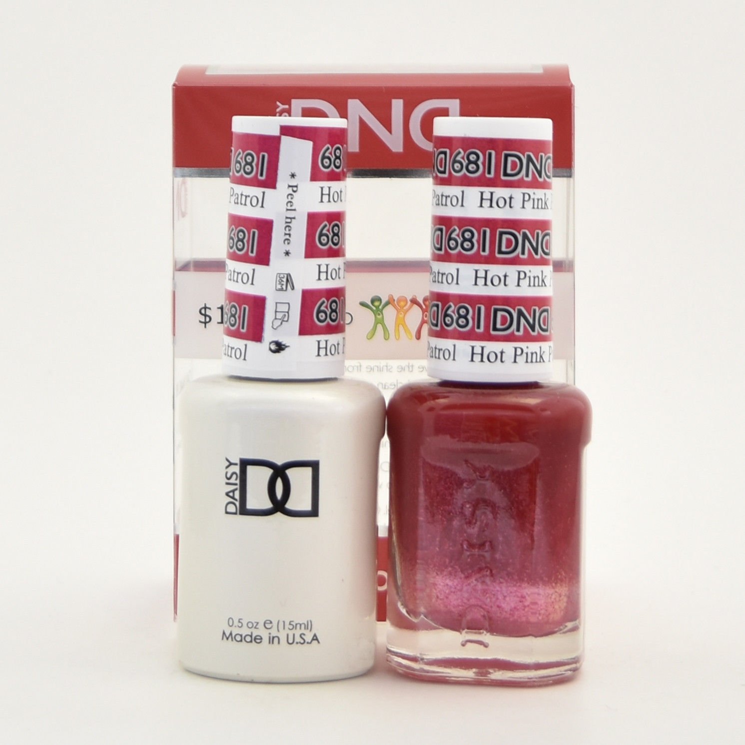 DNDDuo Gel (Gel & Matching Polish) (681 Hot Pink Patrol)