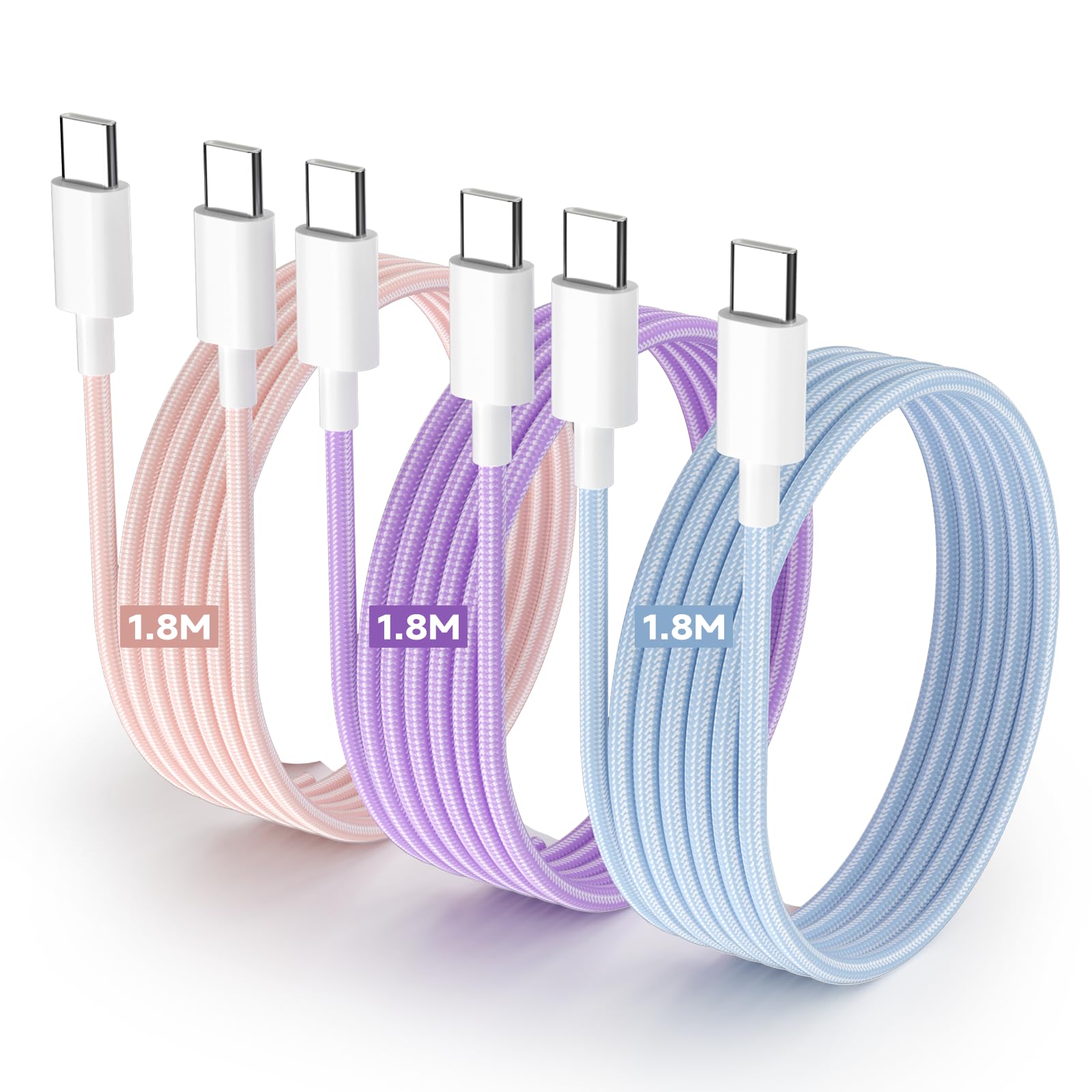 Amazon.co.jp: iphone16 充電ケーブル USB-C to USB-C-ケーブル 1.8M 3