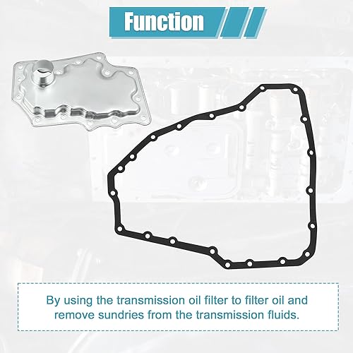 Miniatura 7 de uxcell 1 juego de repuesto de filtro de transmisión automática para NISSAN ALTIMA 2007-2008 No.F09-G28-403/31728-1XD03 Metal
