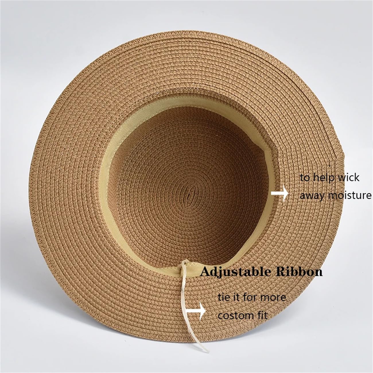 Cappelli di paglia da donna, stile francese, elegante, per vacanze, barca, estate, piatto, spiaggia, sole