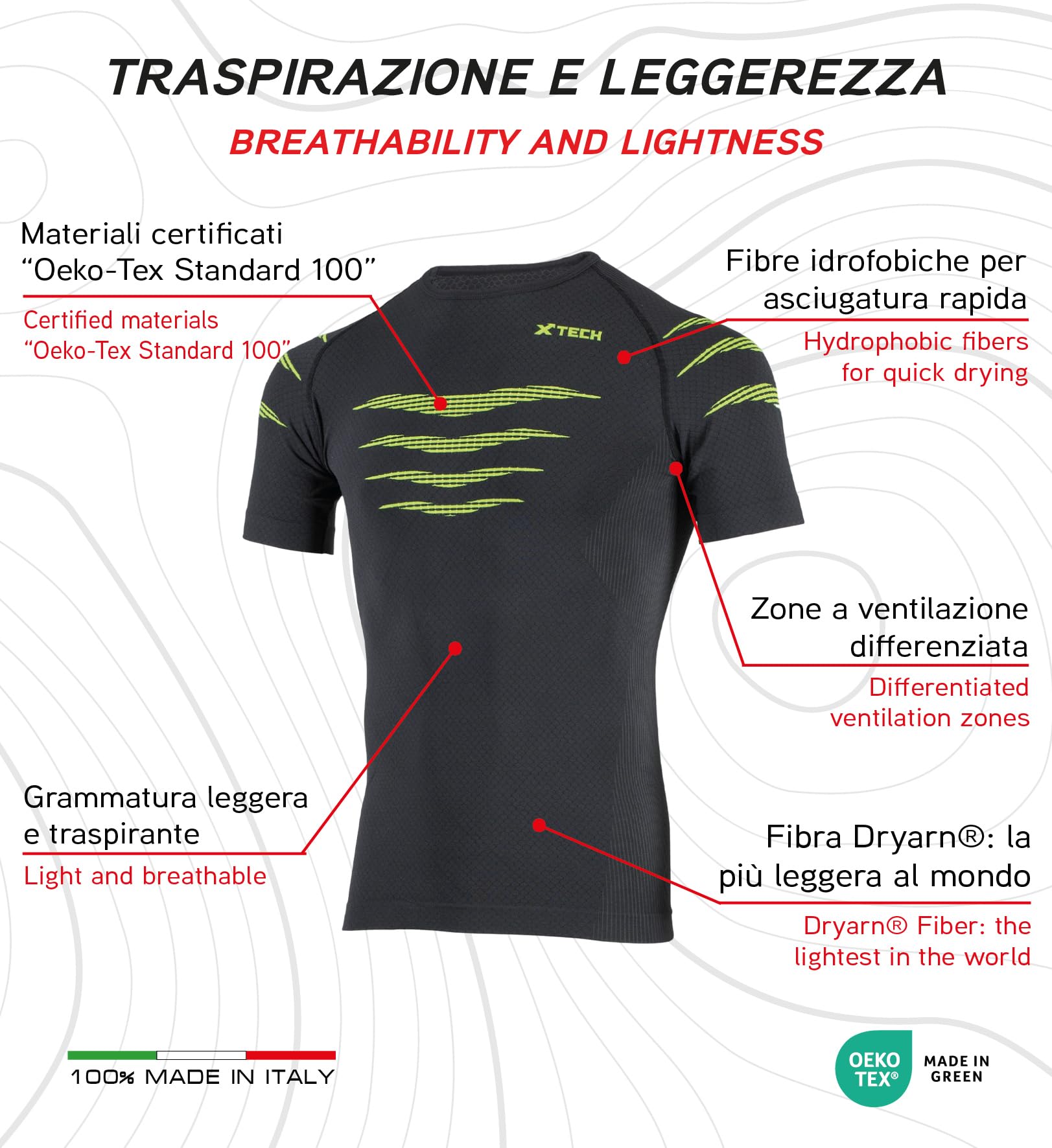 Camiseta Falcon de manga corta, camiseta técnica 4 estaciones, cuello redondo, ajustada y multideporte, termorreguladora, para verano e invierno