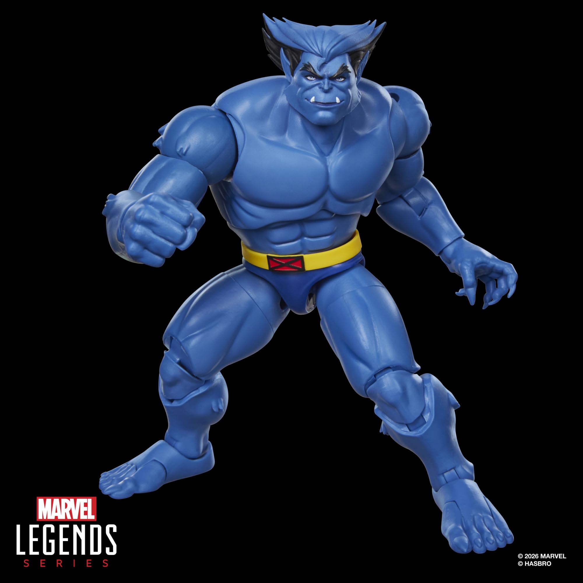 Serie Hasbro Marvel Legends, Marvel's Beast, action figure collezionabile ispirata a "X-Men '97", in scala da 15 cm