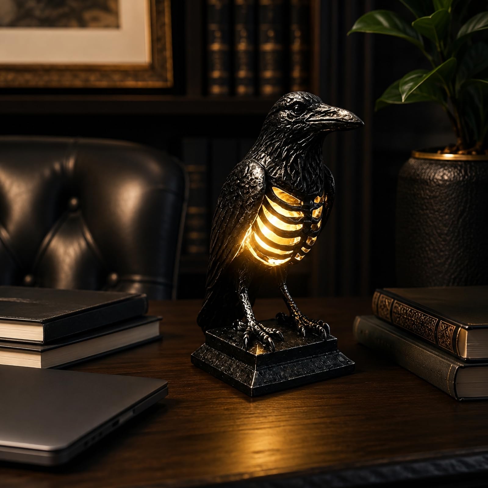 Lampe décorative en forme de corbeau, USB model