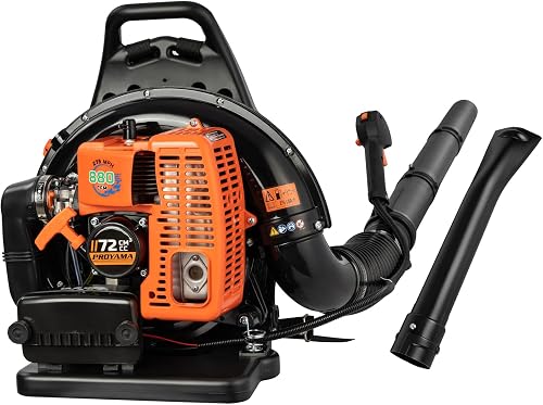 PROYAMA 72CC Gas Backpack Leaf Blower, Garden Yard Cleaning, Snow Removal