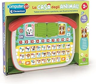 Clementoni – Computer Kid The Animal House, Educational Game Children 2-4 Years, 16 Activities, Learn Letters Numbers Anim…