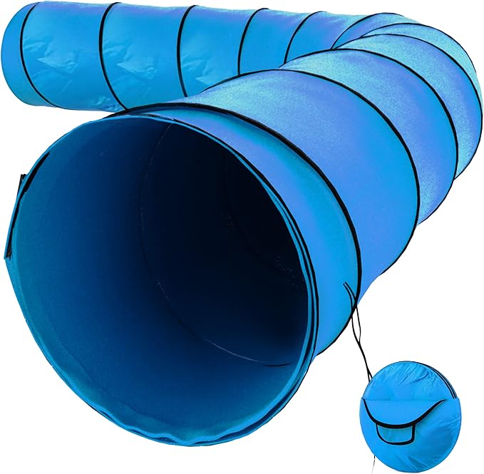 Houseables Dog Tunnel, Dog Agility Tunnel, Tunnel for Dogs
