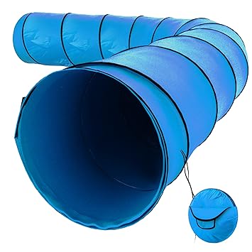 Houseables Dog Tunnel, Agility Equipment, 18 Ft Long, 24