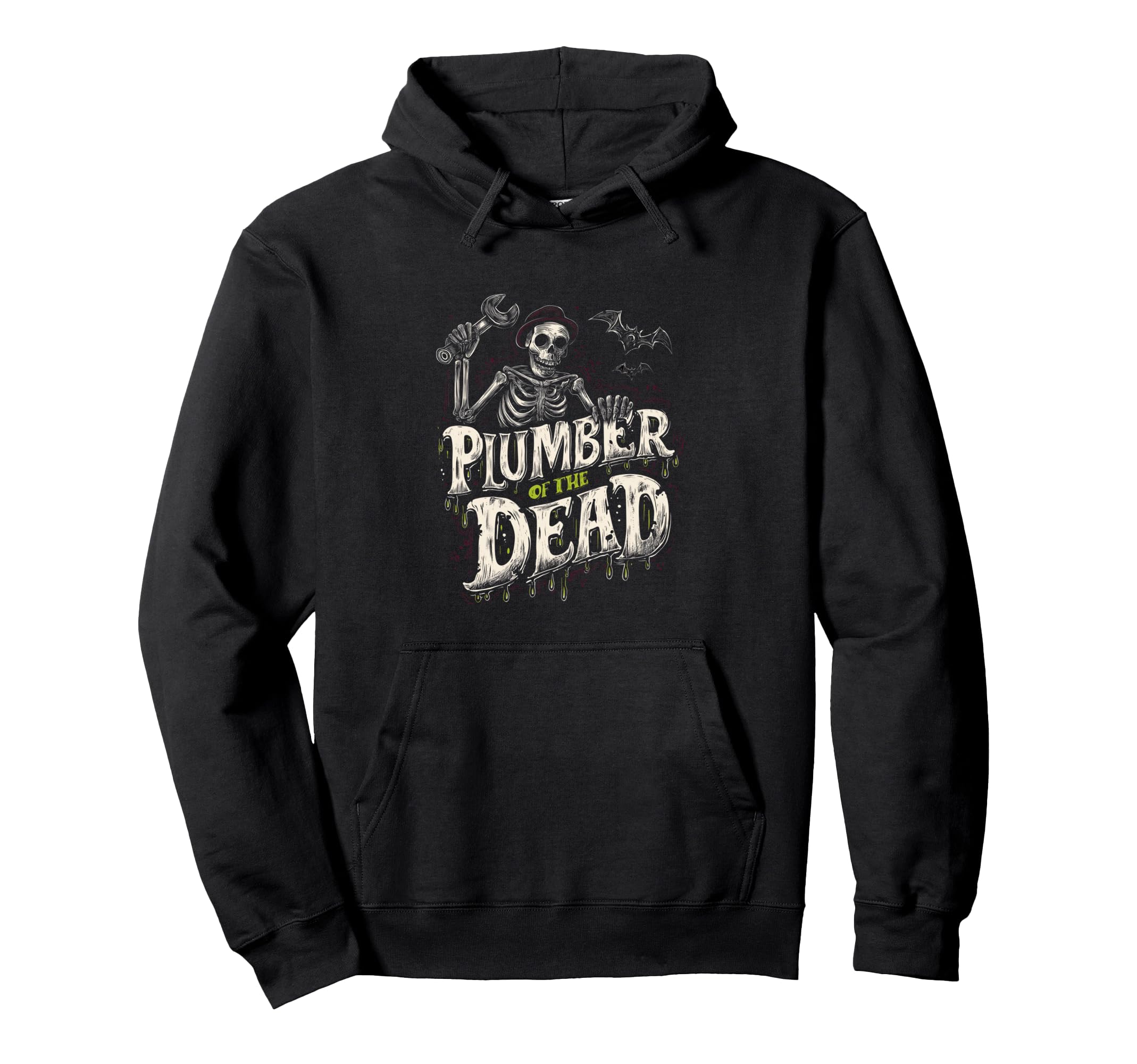 Fontanero de los Muertos Divertido Halloween Estilo Zombi Sudadera con Capucha