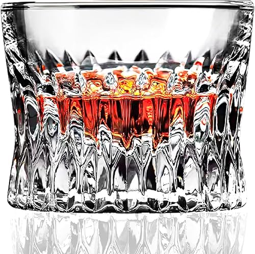 Miniatura 8 de Askcraok - Juego de 2 vasos de whisky de 3.7 onzas para vodka, cóctel, bourbón, coñac, ron, regalos de vacaciones, color rosa, 2 unidades