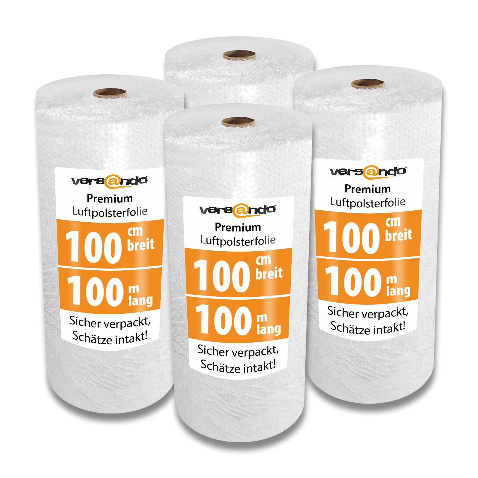 versando 4 envoltorios de burbujas premium de 100 m x 1 m para envíos, | embalajes, mudanzas, papel de burbujas