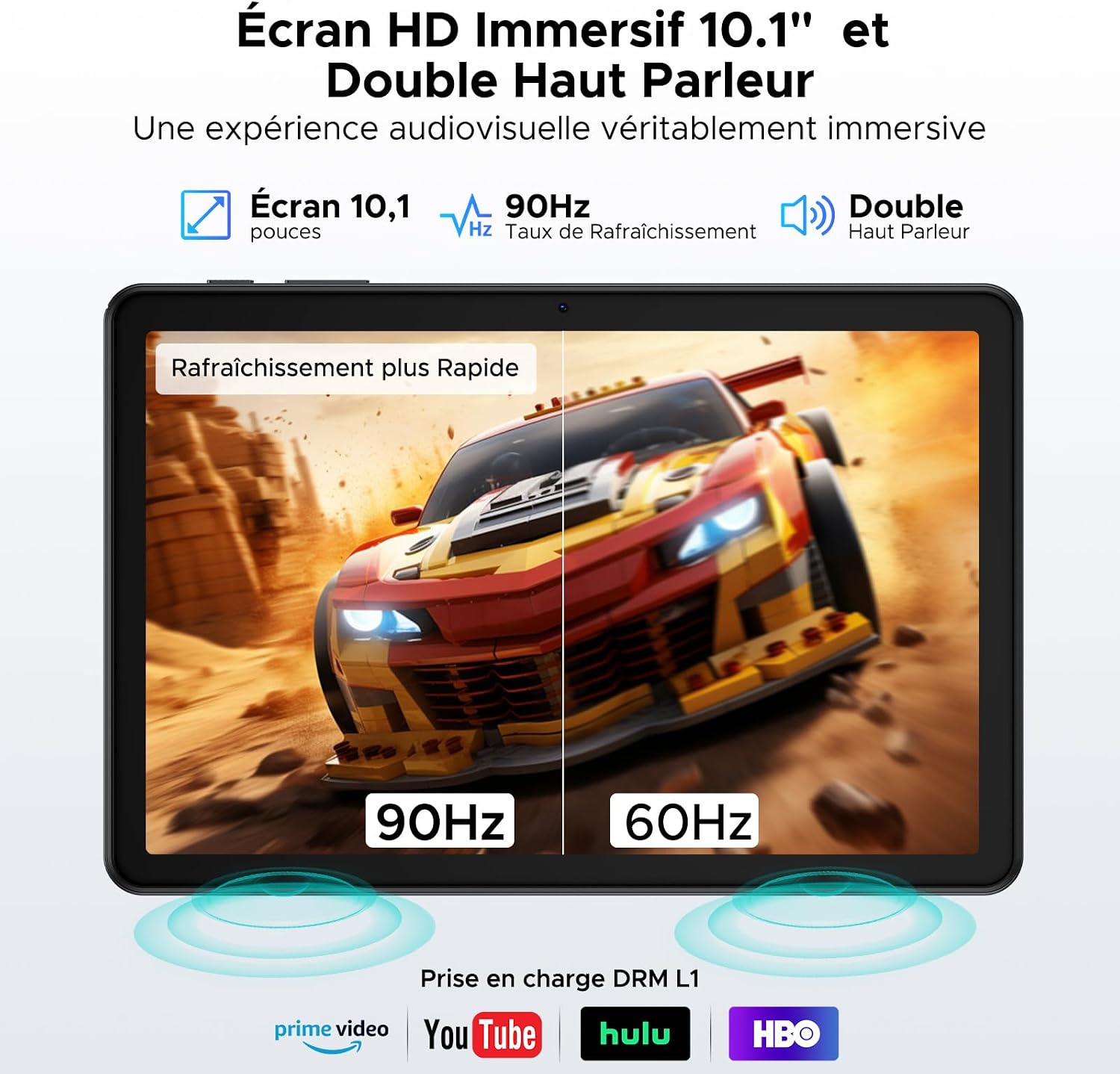 tablette android 10 pouces – vue détaillée