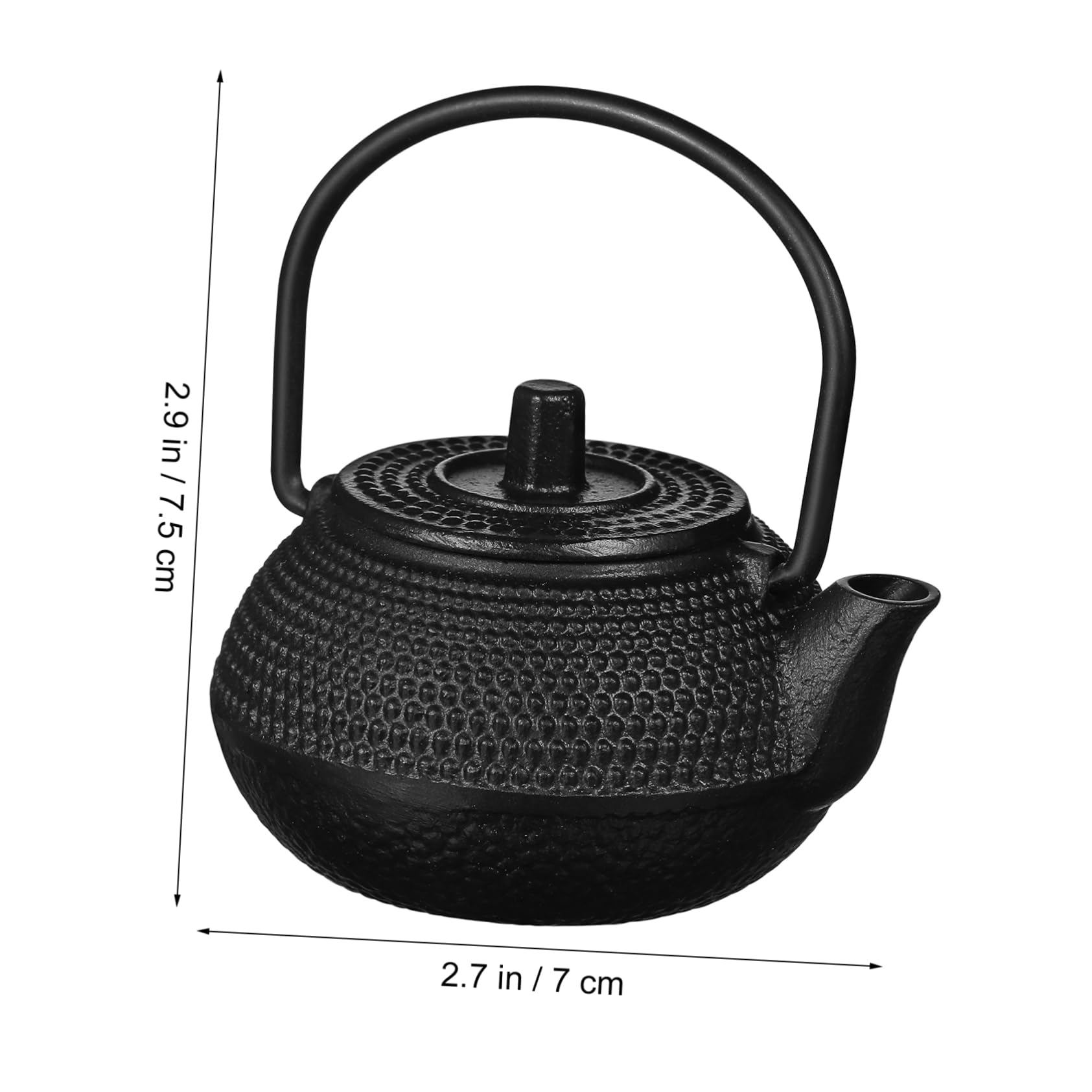 PRETYZOOM 12 Piezas De Tetera De Hierro Fundido Accesorio De Juego De Té Tetera Antigua De Porcelana De Cerámica Juguete Para Juego De Simulación Pequeña