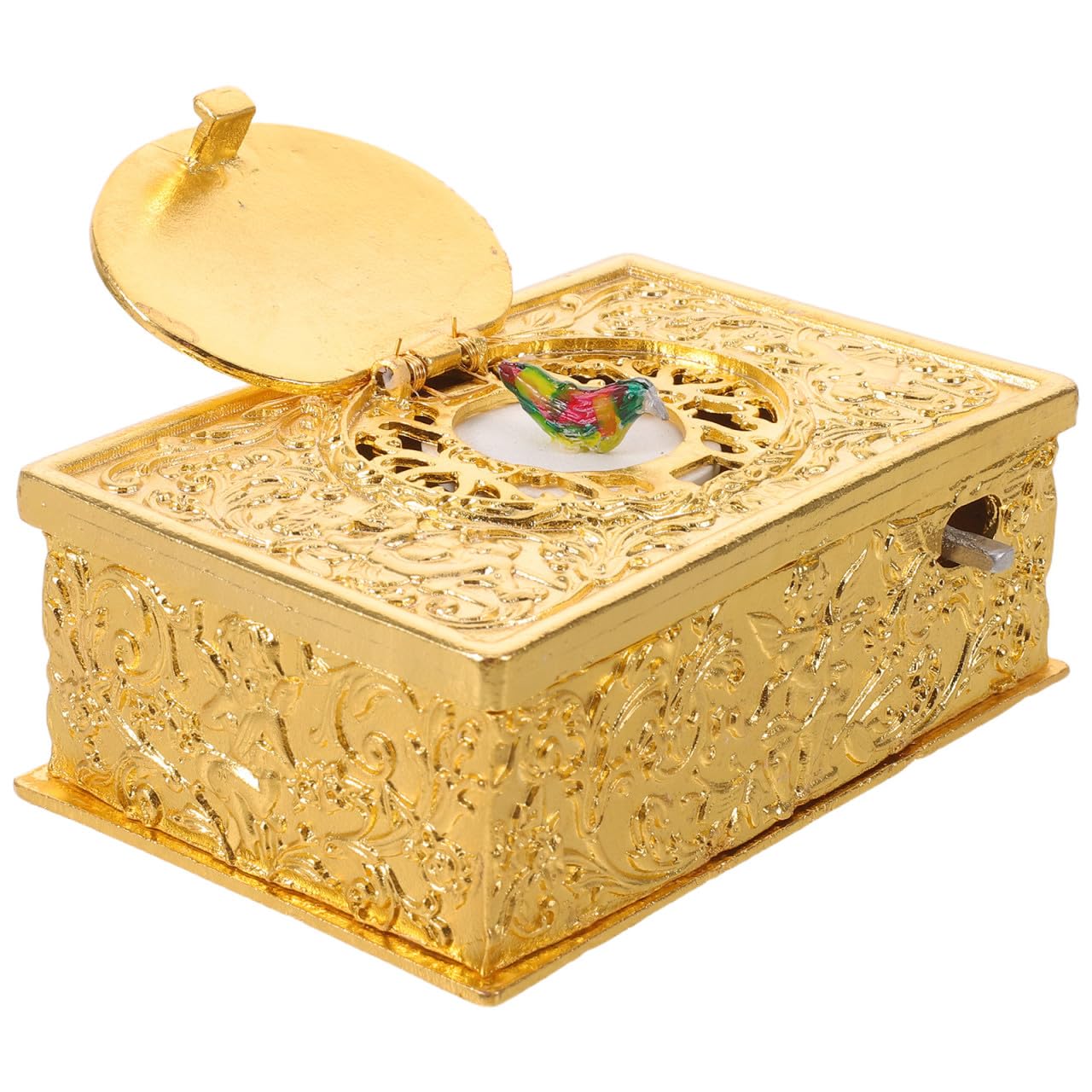 Caja de música vintage decorativa para bodas y decoración de ventanas en banquetes románticos