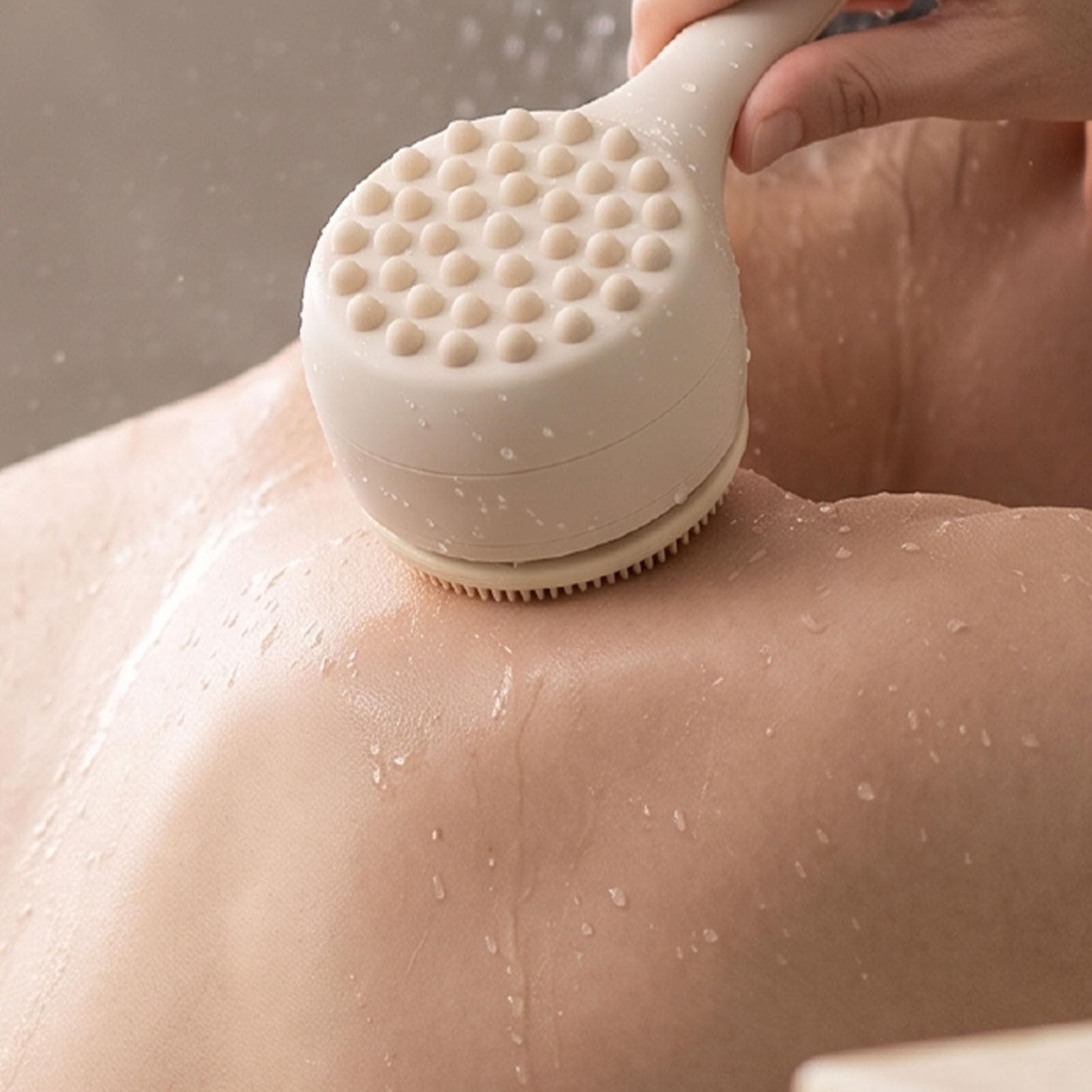 AUNMAS Brosse de Bain électrique, épurateur de Dos pour Douche