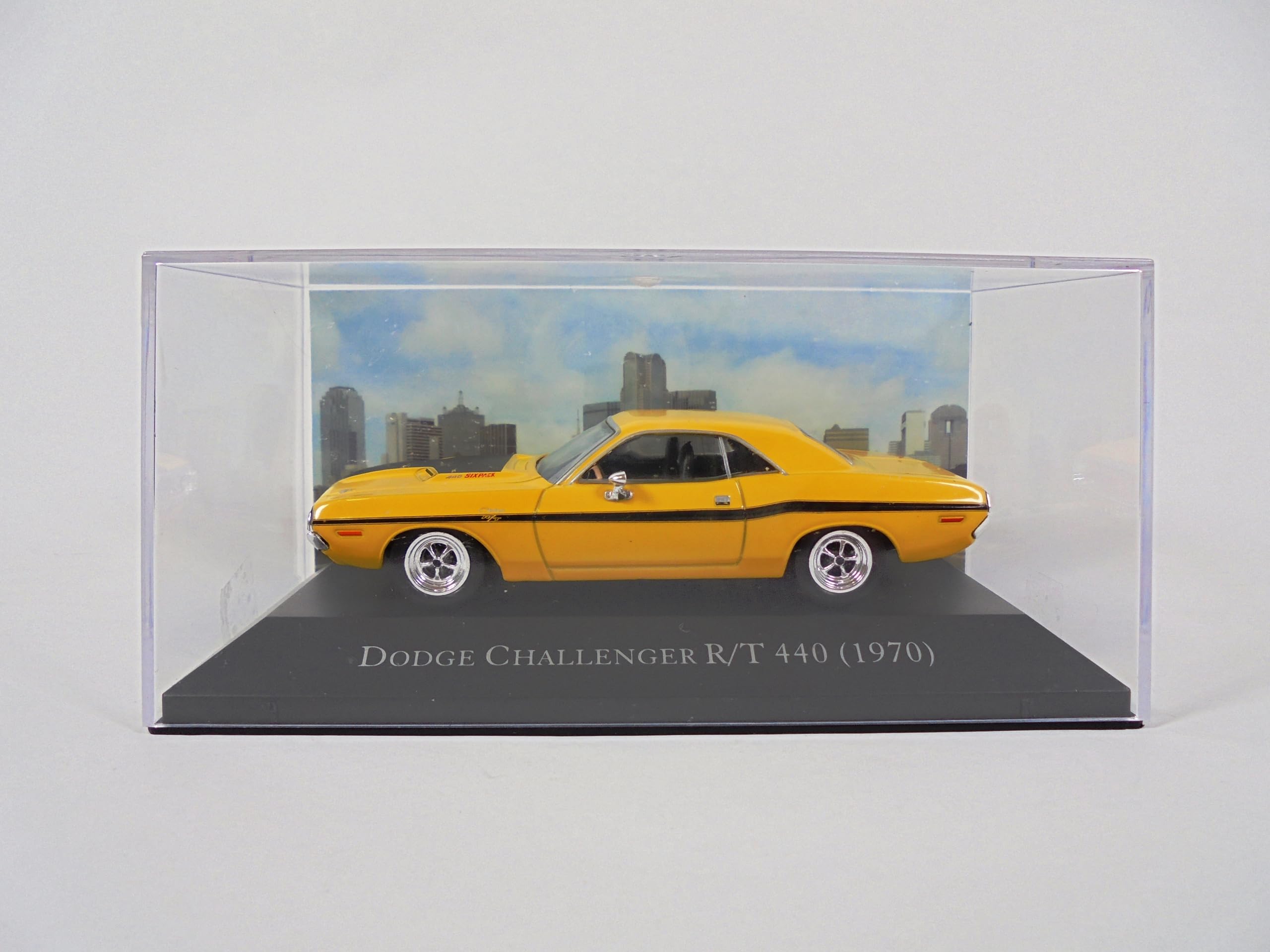 OPO 10 - Modellino Auto in Scala 1/43 Compatibile con Dodge Challenger R/T 440 1970 - AC07