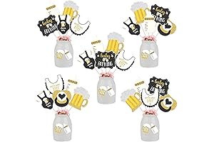 JOYMEMO Baby is Brewing Centerpiece Sticks for Diaper Keg Party Decorations
