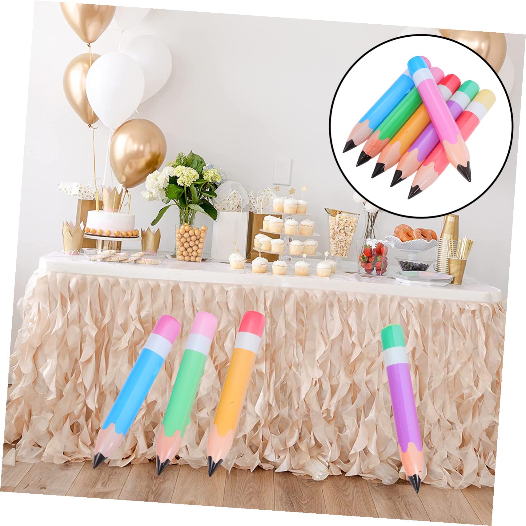 Decorazioni Matita Gonfiabile 12 Pezzi in Pvc per Aula