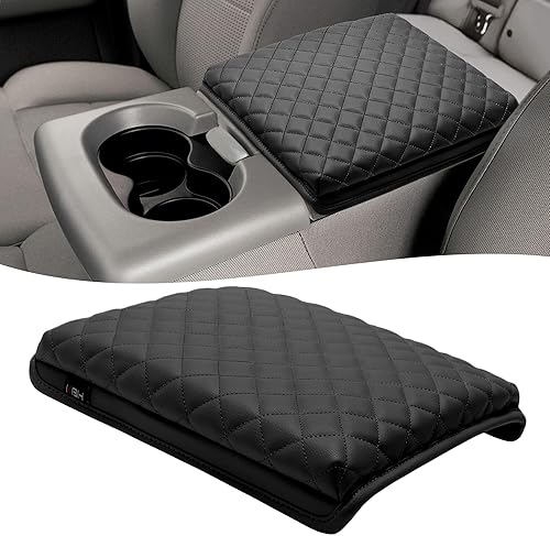 KBH Funda para consola central de automóvil para Ford F150 2004-2010 402040 asiento de salto dividido, cojín de consola, protector de apoyabrazos,