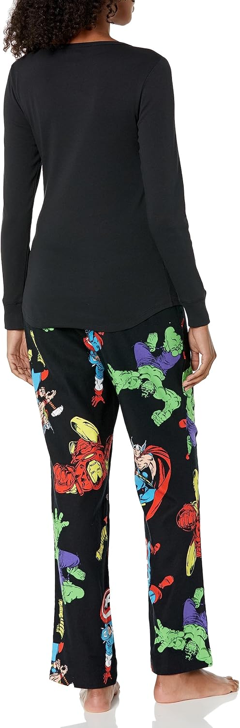 Amazon Essentials Disney | Marvel | Star Wars Women's Flannel Pajama Sleep Sets - Image 2