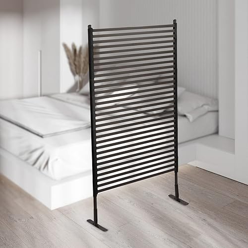 Miniatura 11 de Pantalla decorativa de privacidad con soporte, 3 pies de ancho x 5/6 pies de alto, pantallas de privacidad y paneles independientes para interiores