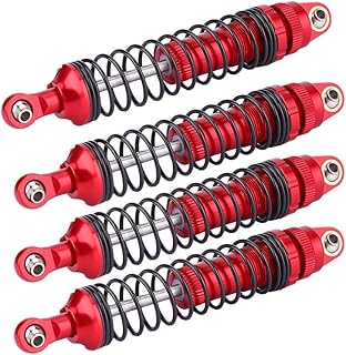 RC Shock Absorber, 1/10 Alloy RC Car Damper Upgrade Parts Compatible with SCX10 D90, 4PCS(110mm)