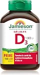Jamieson Vitamin D3 1,000 IU Softgels, Easy to Swallow, Supports Immune Health, Strong Bones and Teeth, Enhances Calcium and Phosphorus Absorption. Non-GMO, Gluten-Free, One Per Day, Value Size, 180 Count, Proudly Canadian