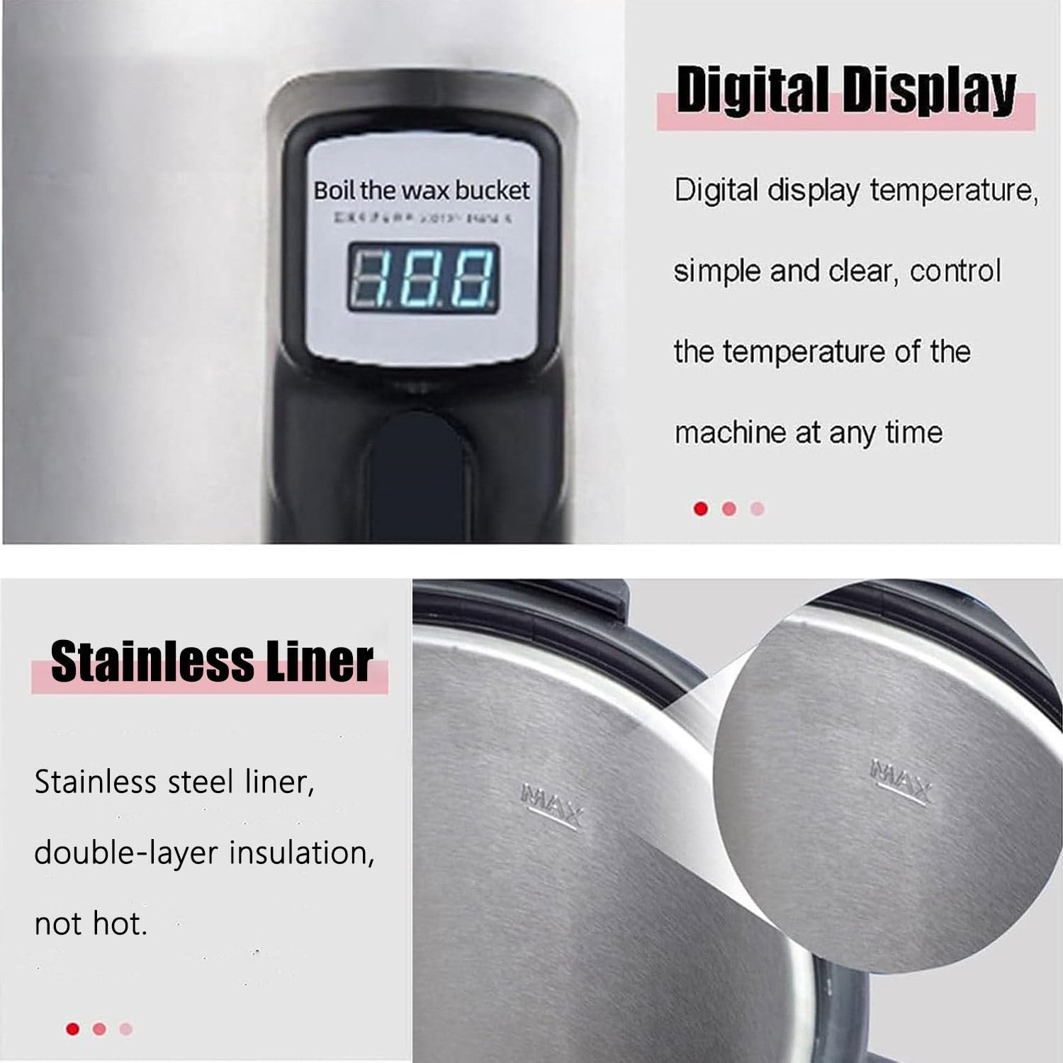 Topiarka Do Wosku Do Wyrobu świec 8-35L, 8-35L Duży Elektryczny Tygiel Do Wosku, Z Kontrolą Temperatury 30℃-110℃ I Dziobkiem Do Nalewania, Dla Dorosłych Początkujących, Wosk Sojowy,20L