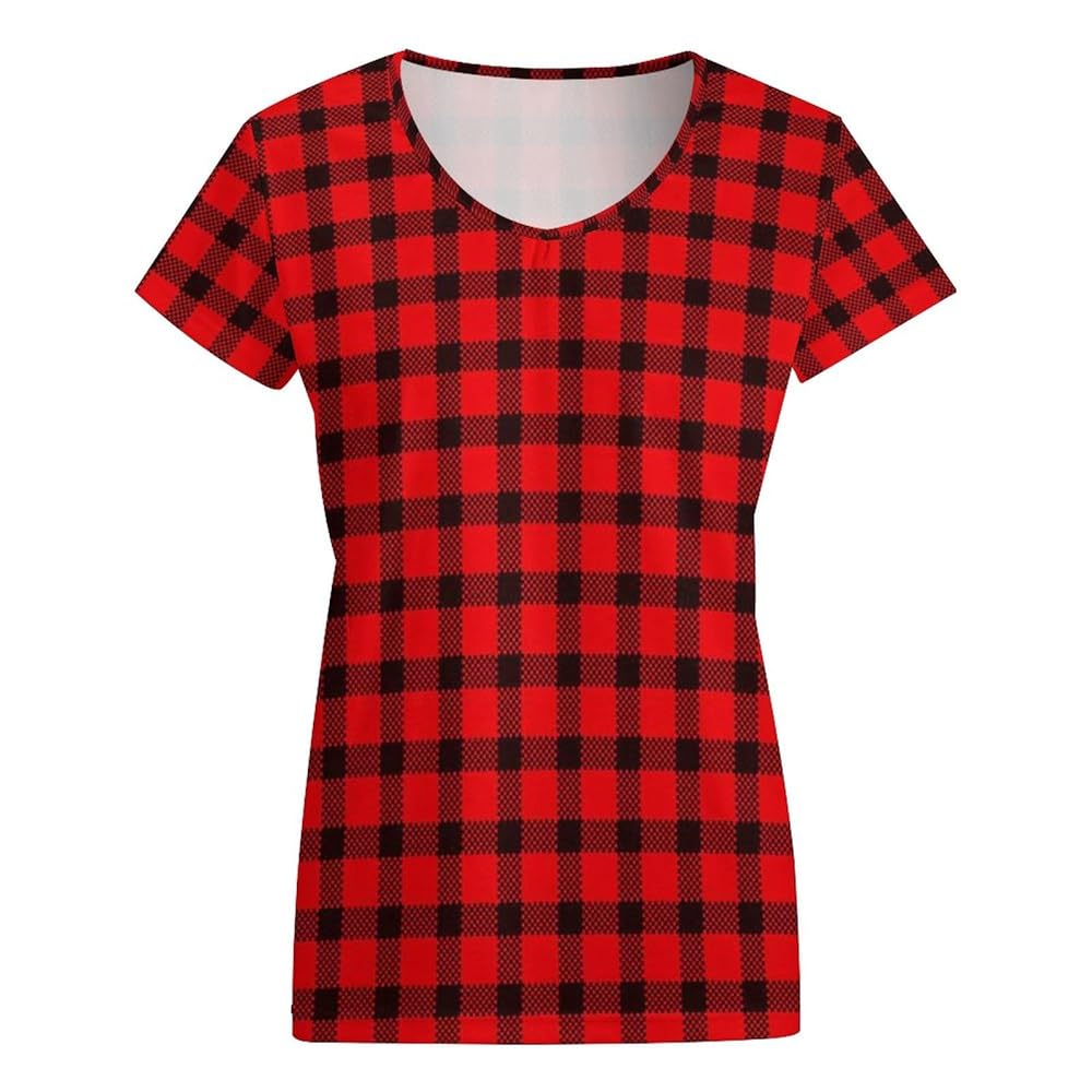 トップス WofG Logo plaid pattern Tee 710Be6KkDkL._UY1000_.jpg