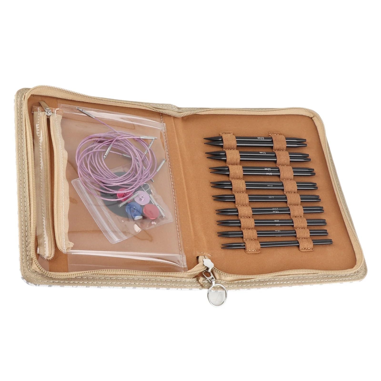 Knitting Needles Blanket Knitting Needle Interchangeable Smoothing Circular Set Anti Fatigue Handle Ergonomic Design