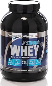 Sponsored Ad – Boditronics Anabolic Whey Ultimate Muscle Building Whey Protein Powder with High Protein, D-Aspartic Acid, 5g Creatine, BCAA, and High Levels of L-Glutamine Protein Shakes (2.1 kg, Rich Chocolate)