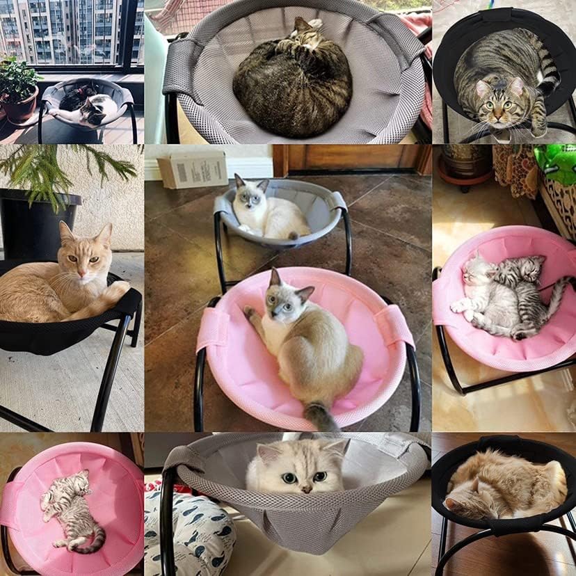 Miniatura 7 de Cama para gatos, cama para perro, hamaca para mascotas, suministros para gatos para dormir, suministros para mascotas, lavado completo, estable,