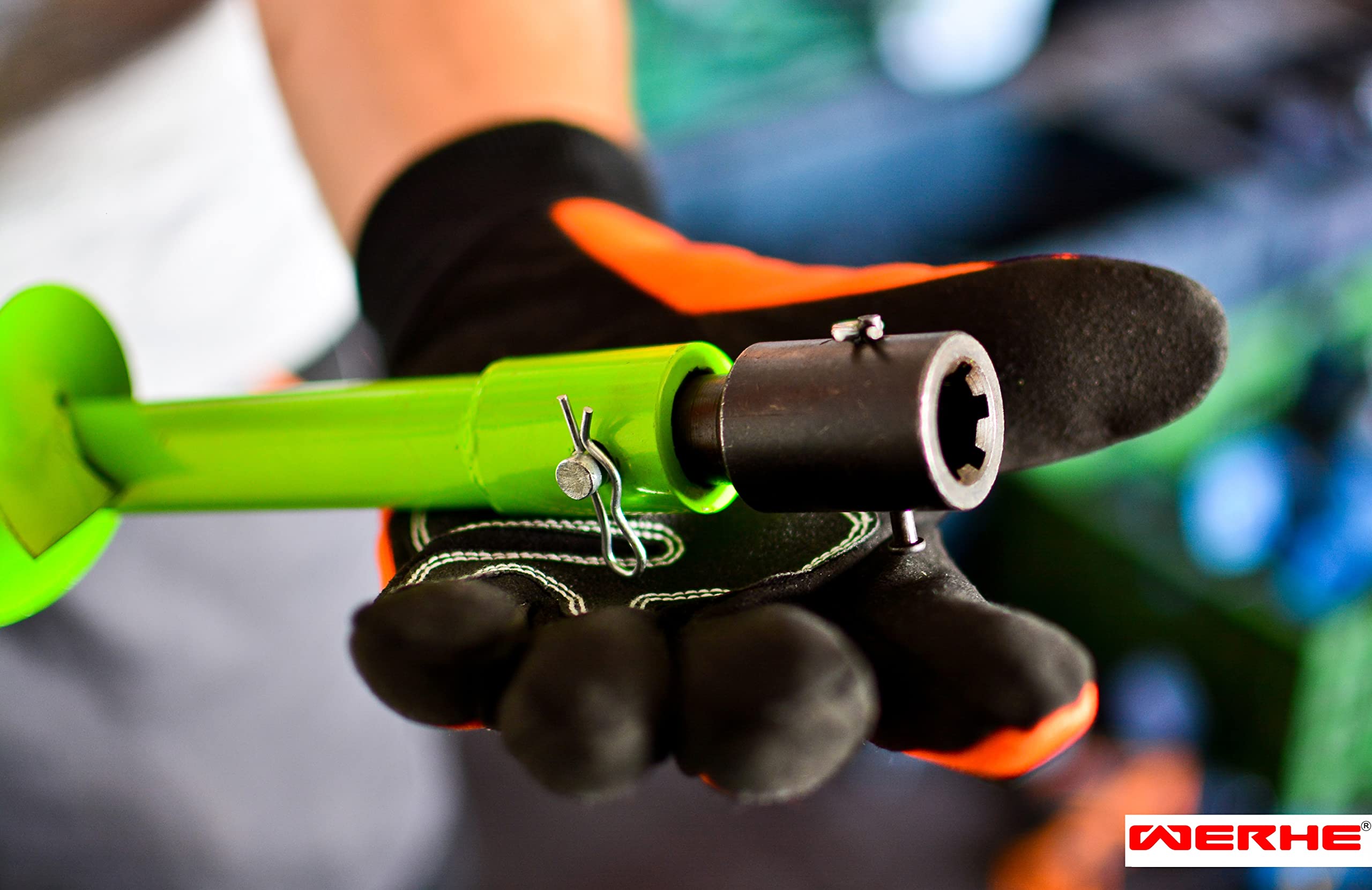 WERHE świder do słupków Ø 100 mm, stal, do Stihl BT 106, 120 C, 121, 130 | wytrzymały grot do lekki do gleb średniozwartych, wysoka trwałość, długa żywotność, także do BT 106 C, 131