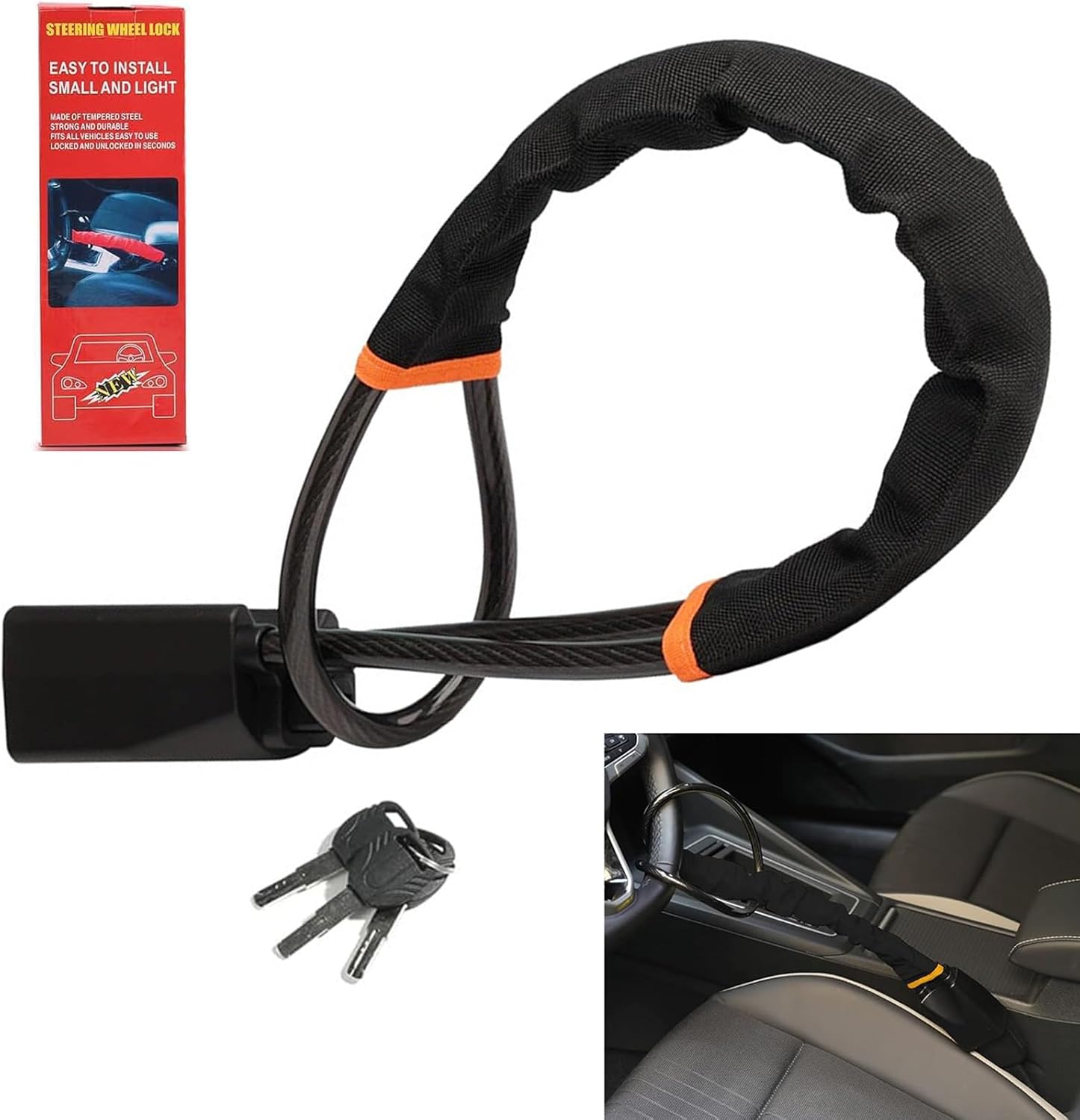 Ideal Swan Car Steering Wheel Lock Steering Locks Security Car lock