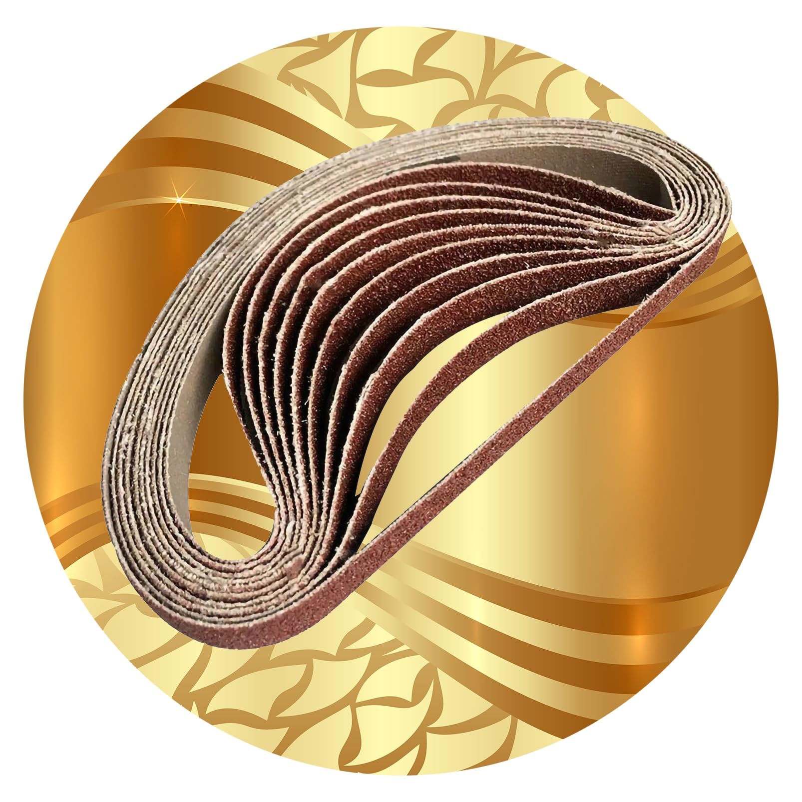 1.5x30 sanding belts 10pcs Aluminium Oxide Grinding Sanding Belt 40/1000 Grits Belt sander paper Sharpening Grinder Thick Fine Abrasive Metal Wood Derusting (Color : 60 grit, Size : 40mm x 740mm/598