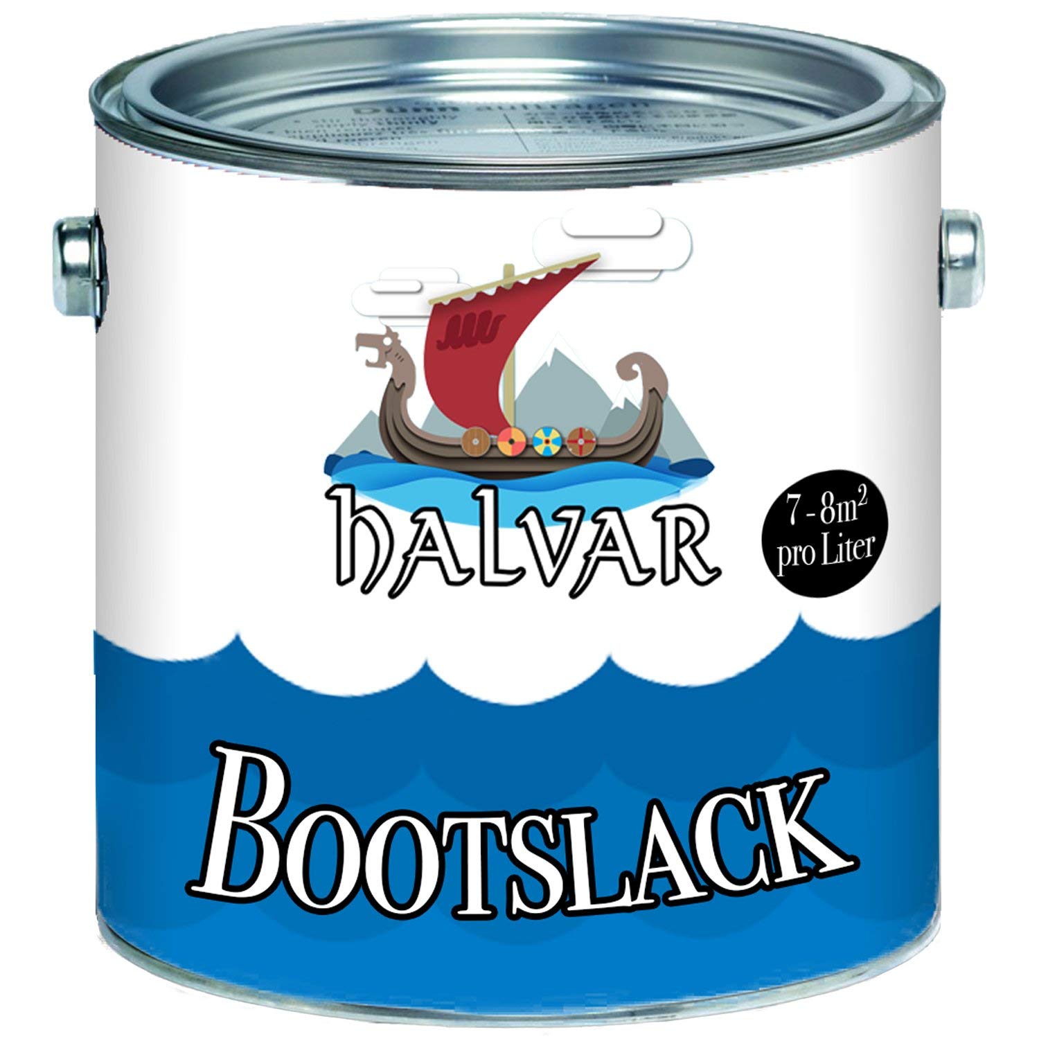 Halvar bootlak wit/grijs/zwart RAL 9001-9018 jachtlak glanzend
