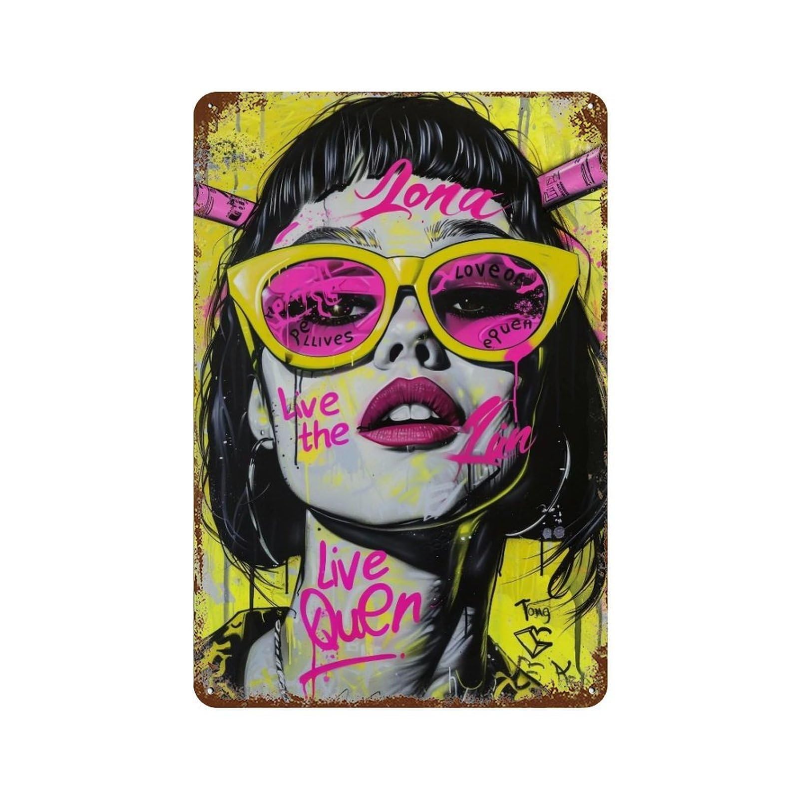 YHGERTKU 1979 Queen Vibe 02 Wall Retro Iron Vintage Art Metal Tin Sign Poster Modern Decor for Living Rooms30x20cm