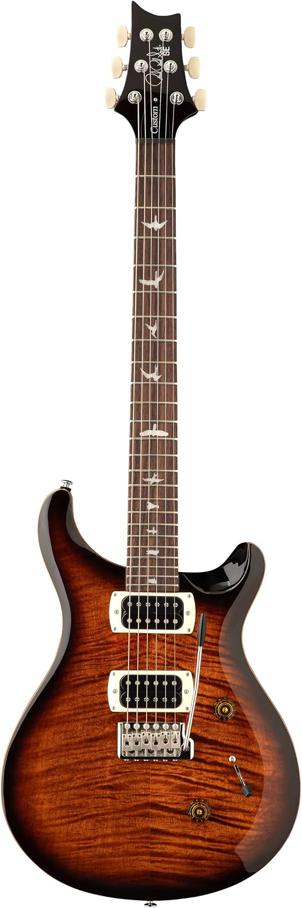 PRS SE Custom 24, Negro Gold Burst con Funda