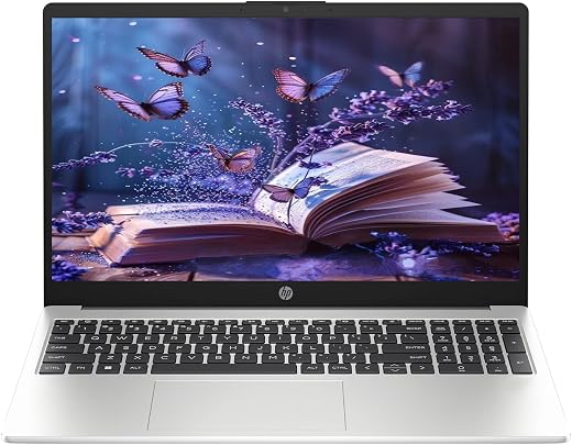 HP 15 (2025), AMD Ryzen 3 7335U Quad Core - (8 GB DDR5/512 GB SSD/AMD Radeon Graphics/Windows 11 pro) Thin and Light Busin...