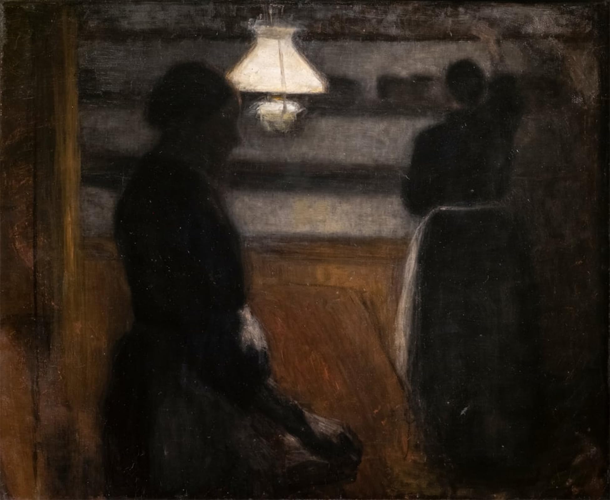 ARTXLXXBN Famous Prints Artwork Pictures Poster Painting Art the Bakery by Vilhelm Hammershoi Artwork Landscape Pictures for Home Decor 60x90cm