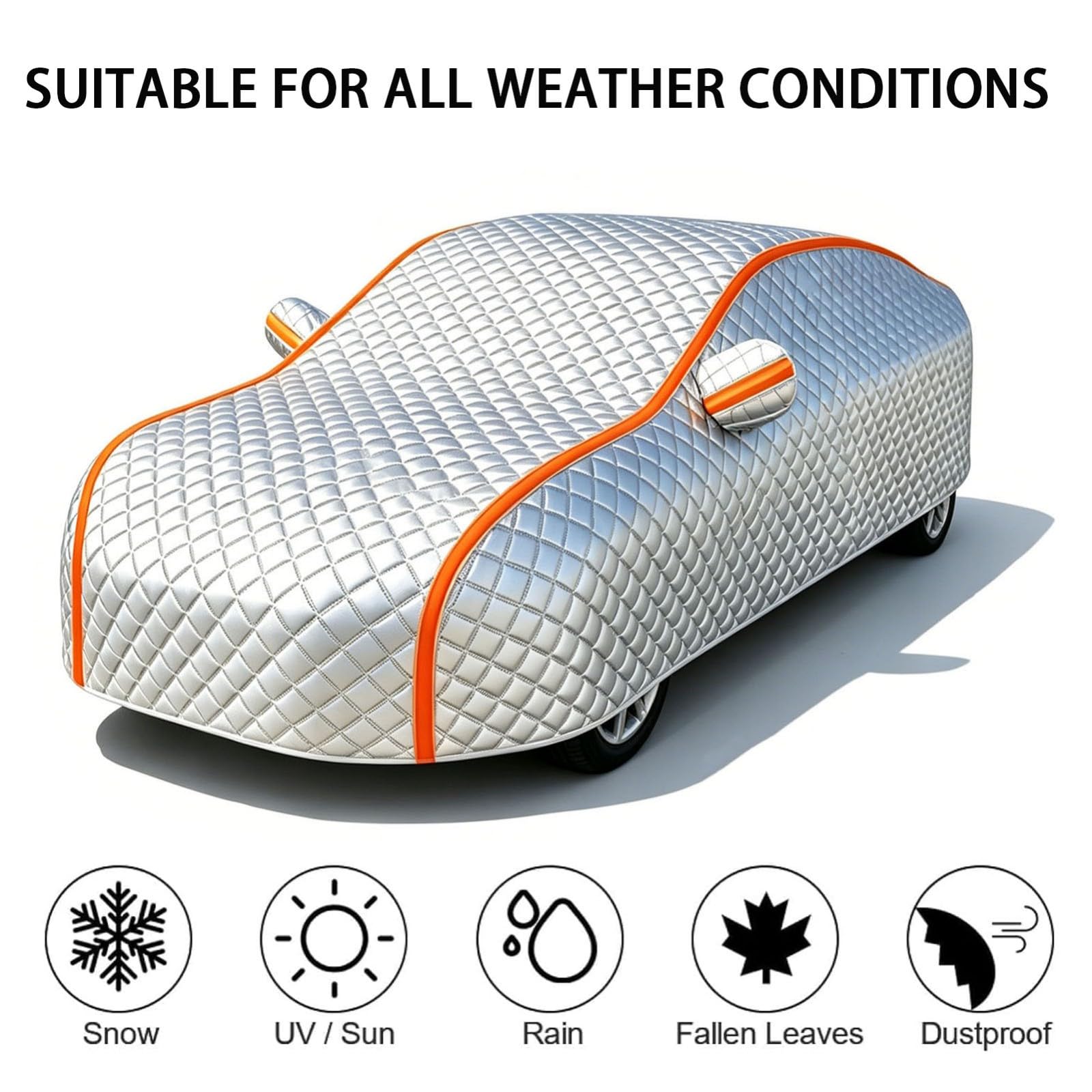 Funda Antigranizo Coche para C upra Terramar | Ecológico, Material De Mayor Grosor, Resistente a Desgarros y Duradero, Incluye Bolsa De Almacenamiento, Forro De Algodón