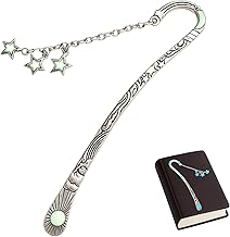 Bookmark, Metal Bookmark, Original Bookmark with Star Pendant, Birthday and Christmas Gifts for Students, Teachers and Book Lovers