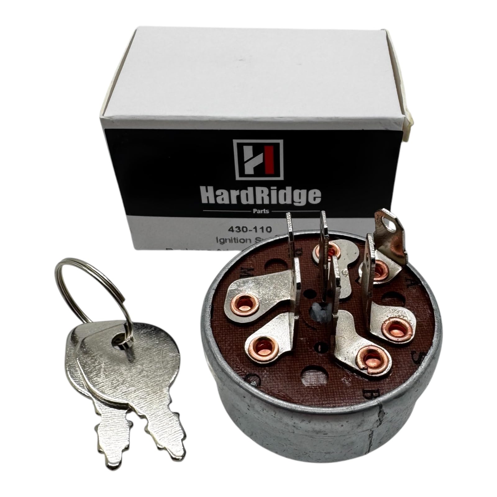 HardRidge Interrupteur d'allumage – Remplace John Deere AM38227, Ariens 03602300 – 3 positions, 6 bornes magnéto