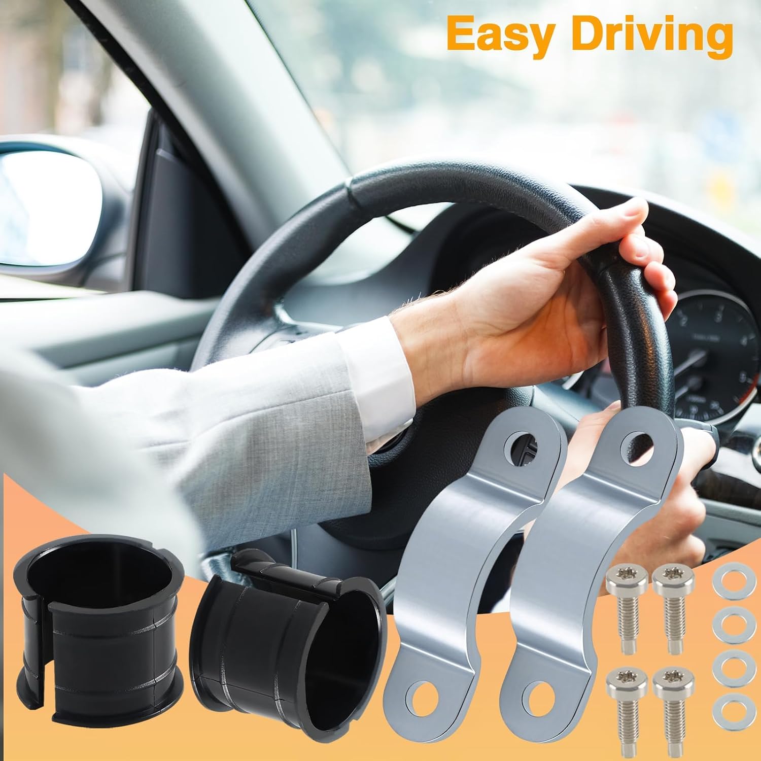 Steering Column Shift Tube Bushings Shifter Clamps Compatible with Ford E150 E250 E350 F150 F250 F350 Lincoln Navigator Replace#: GC2Z-7E400-A F3TZ-7L278-A 905-107 905-110