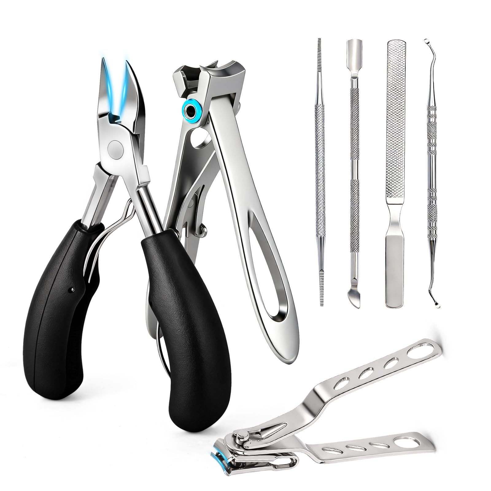 Toenail Clippers for Seniors, 7-Pc Kit