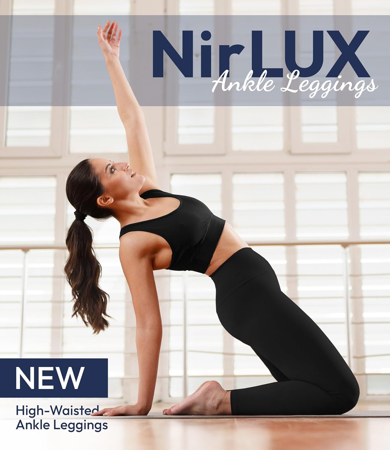Nirlon NirLUX Womens Leggings - Womens High Waisted Yoga Pants for Gym & Yoga, Smooth Soft Leggings for Women - Image 2