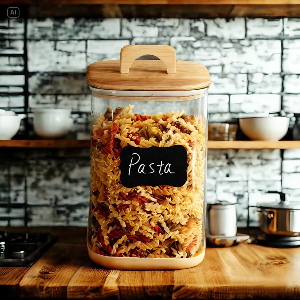 2 Pack 135 oz Glass Food Storage Containers, 1 Gallon Glass Flour and Sugar Containers with Airtight Lids, Large Flour Container for Sugar, Ground Coffee, Rice and Dry Food - Image 6